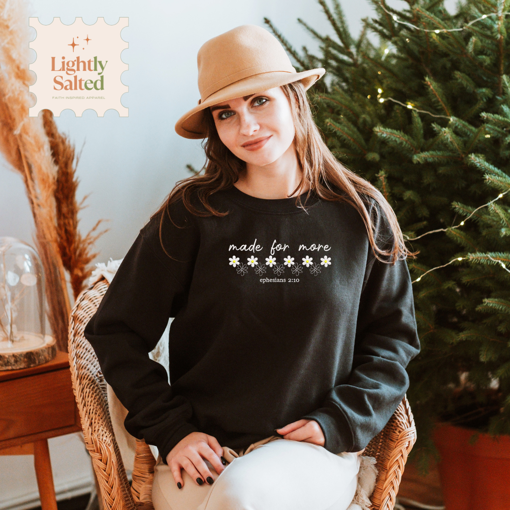 "Made for More" | Embroidered Sweater