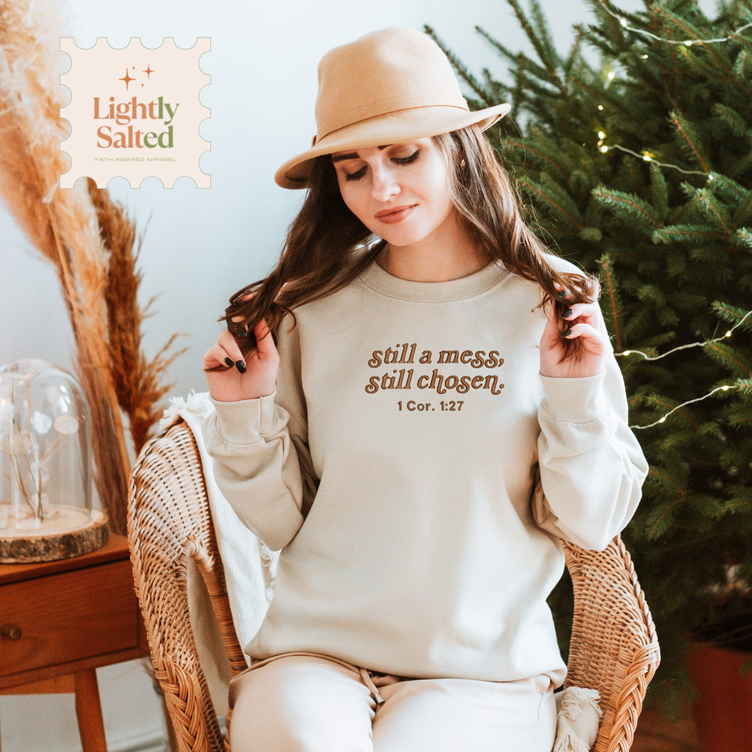 "Still Chosen" | Embroidered Sweater